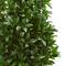 4.6ft. UV Resistant Bay Leaf Cone Topiary Artificial Tree in Black Planter
